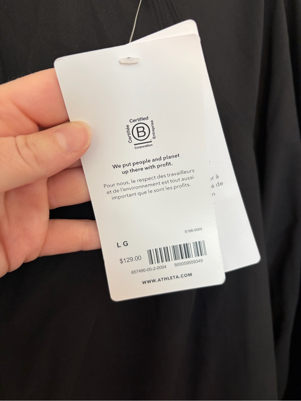 Athleta Black Lightweight Women's Salutation Jacket - Picture 5 of 5